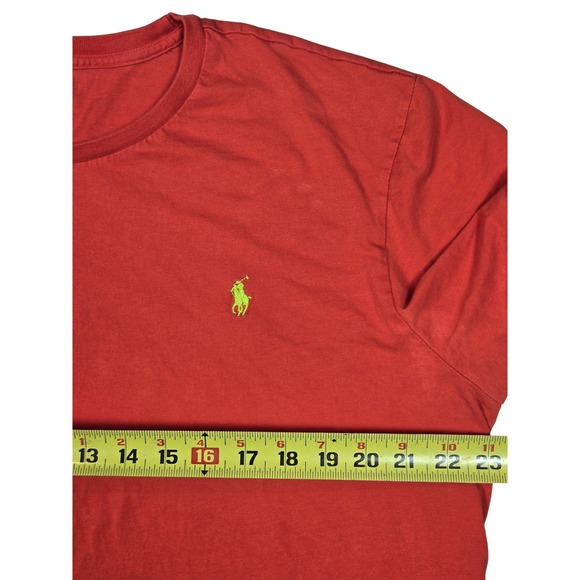 Polo Ralph Lauren Men's Red Classic Fit Cotton T Shirt Big Pony XL - Picture 4 of 12